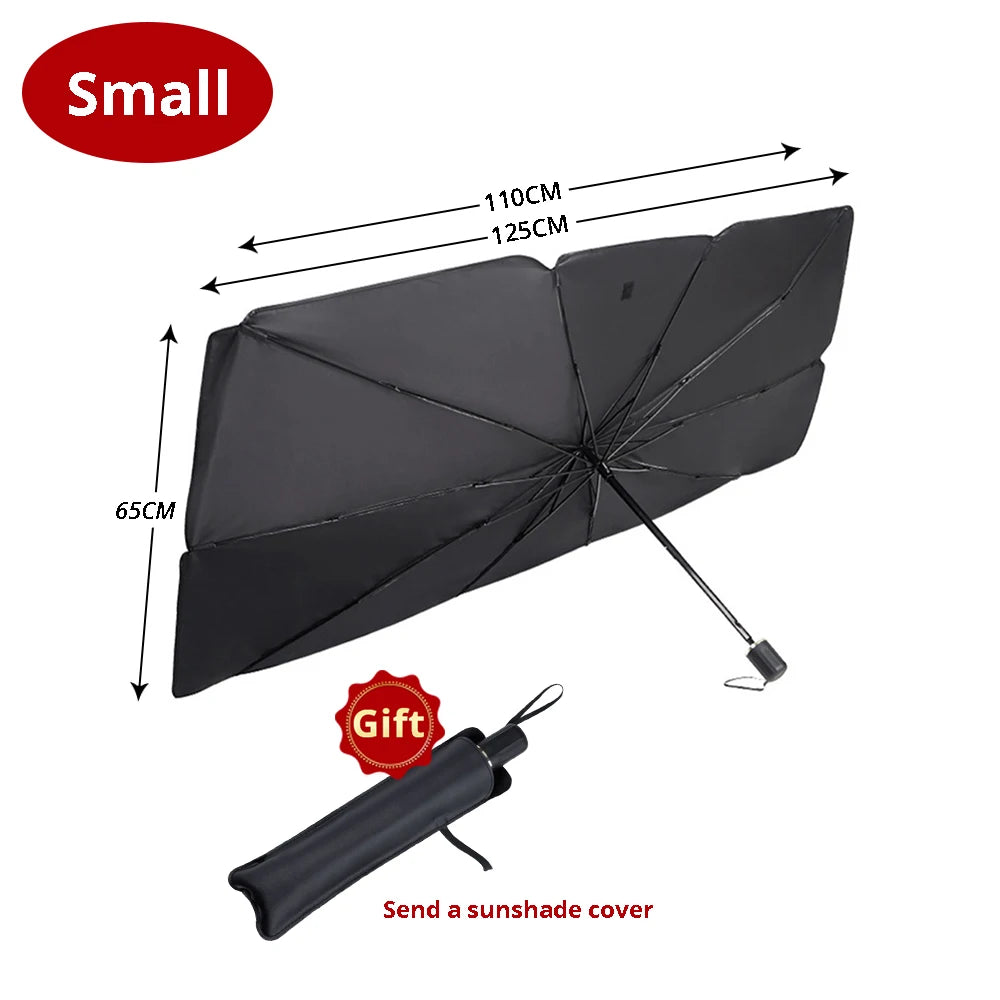 Stay Cool Anywhere  Foldable Car Sunshade – Universal Heat & UV Protection