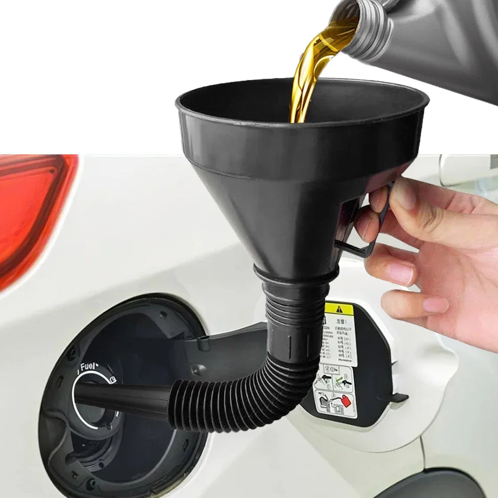 Car Fuel Funnel Pro – No-Spill Refueling Tool with Built-in Filter