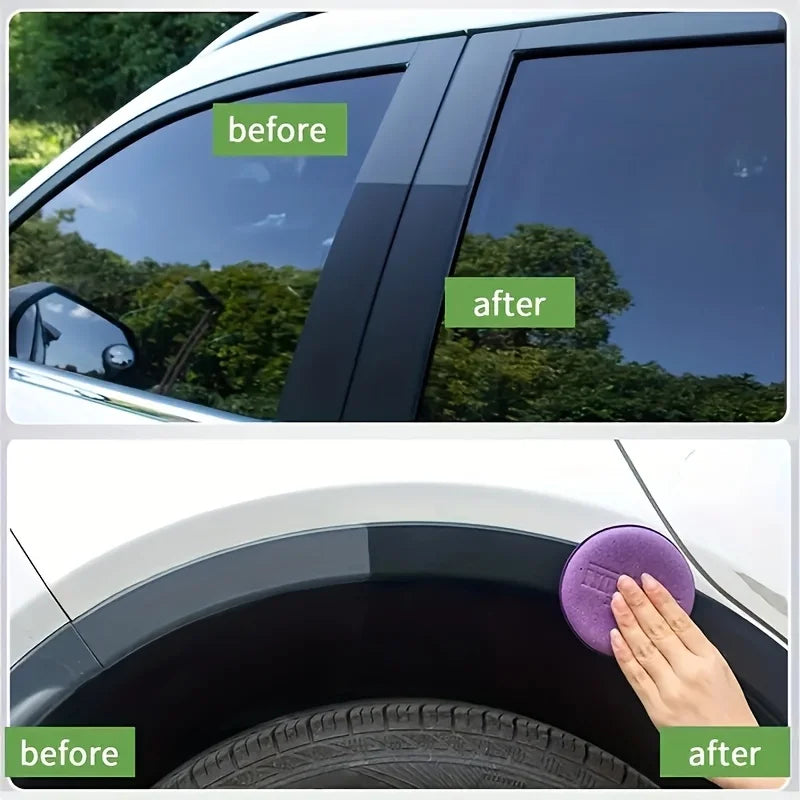 CarNest™ Tire Shine & Plastic Restorer – Restore Faded Trim & Remove Scratches in Minutes