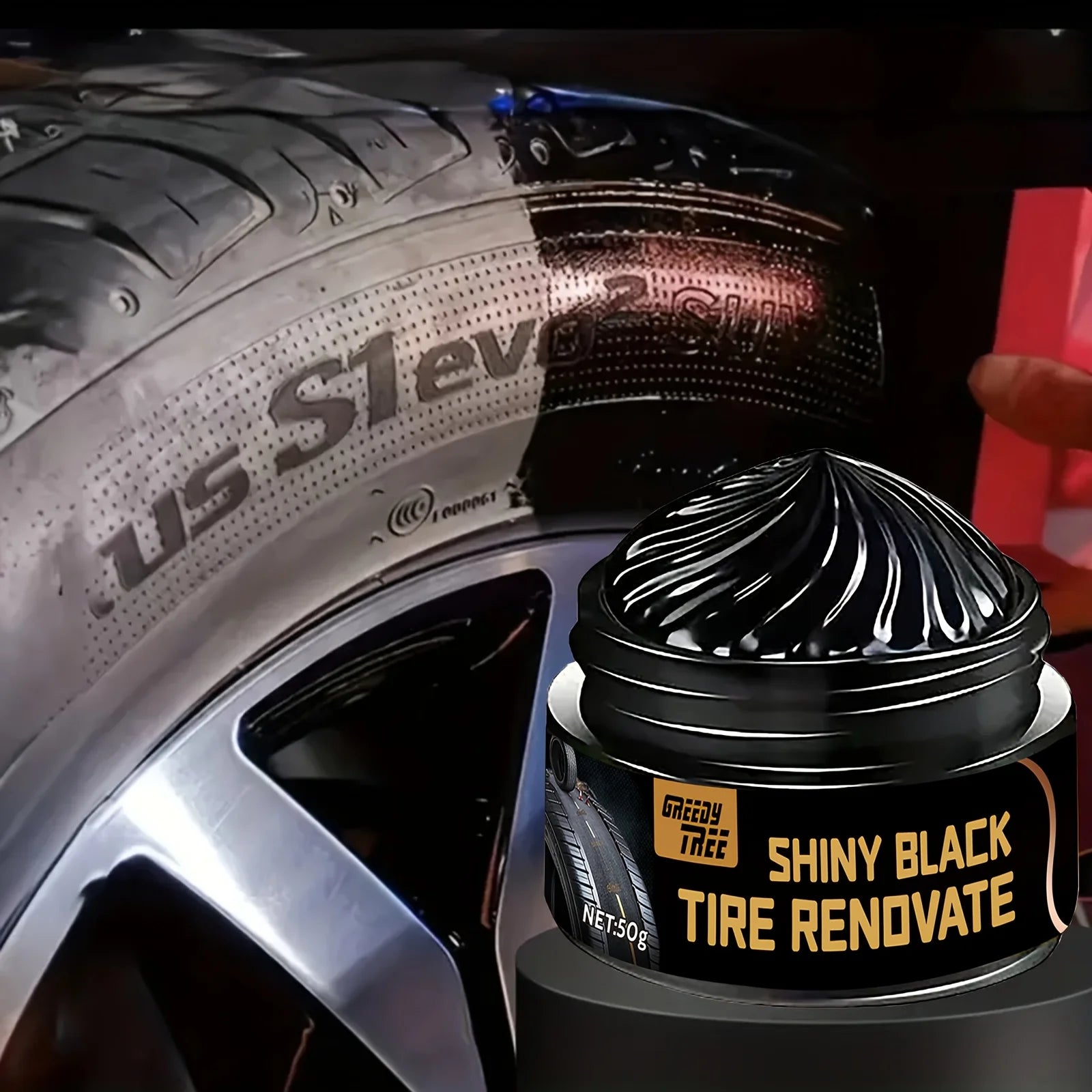 CarNest™ Tire Shine & Plastic Restorer – Restore Faded Trim & Remove Scratches in Minutes