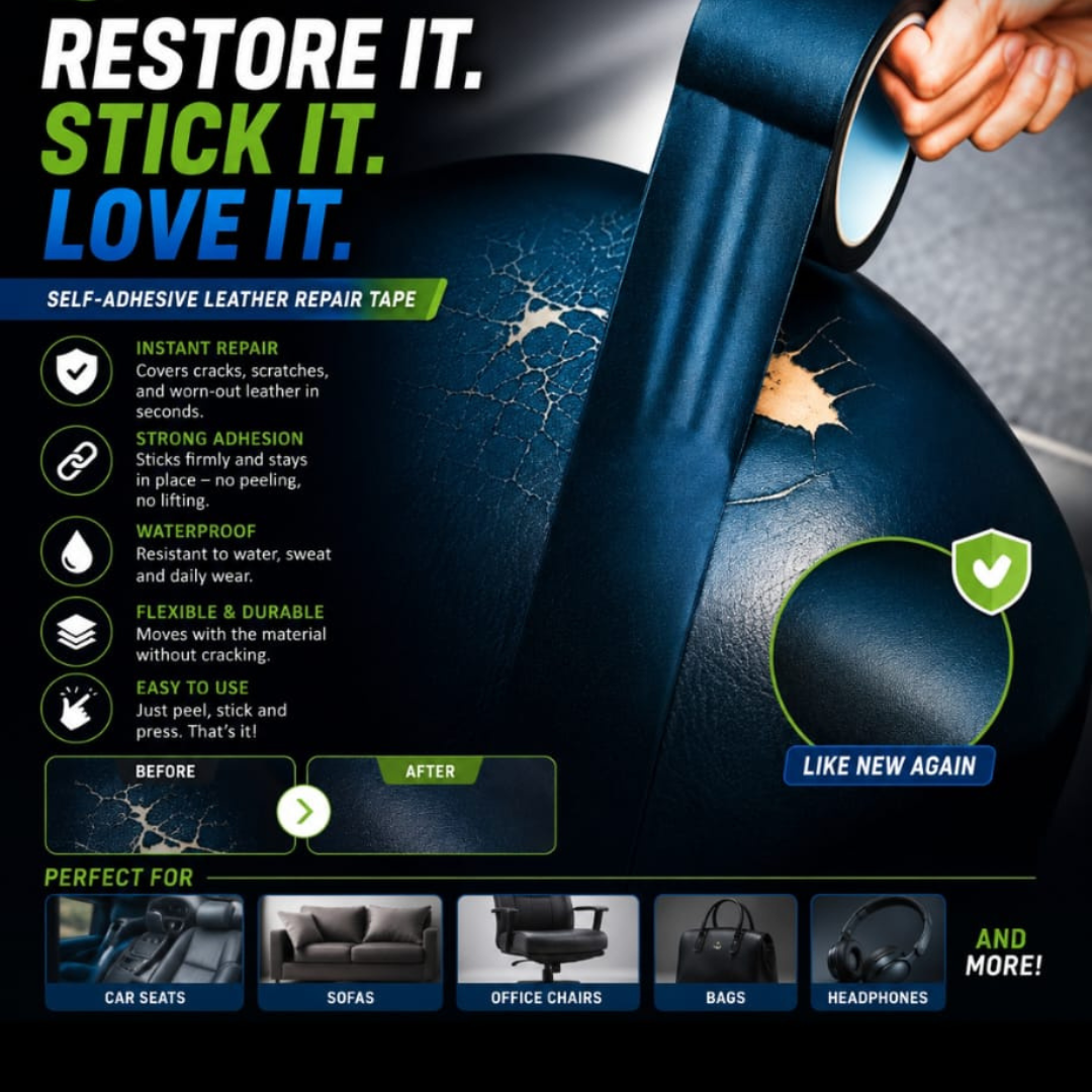 Self-Adhesive Leather Repair Tape – Quick & Easy Fix