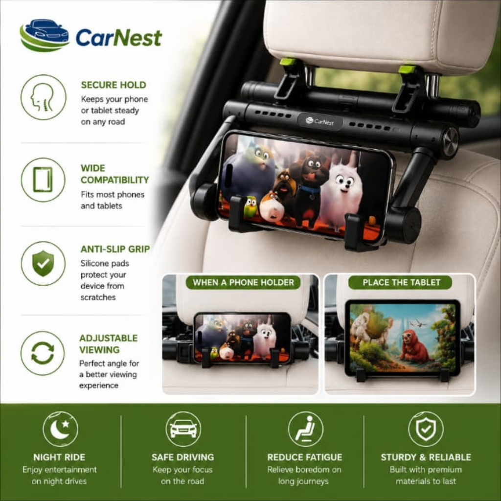 CarNest Neck Pillow – No More Neck Pain While Traveling