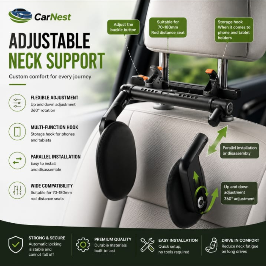 CarNest Neck Pillow – No More Neck Pain While Traveling