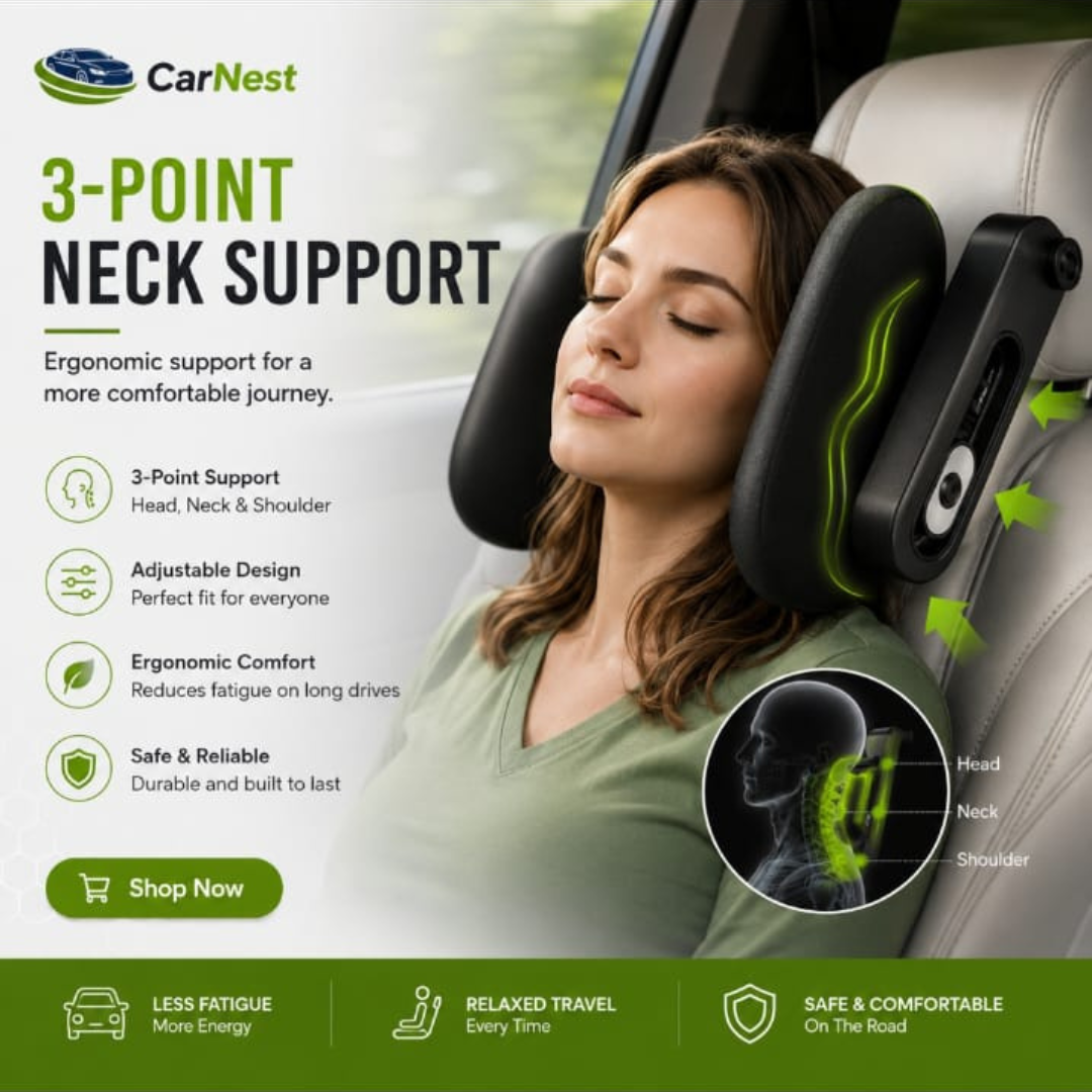 CarNest Neck Pillow – No More Neck Pain While Traveling