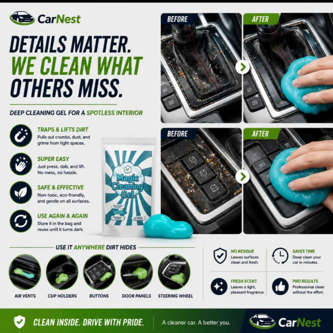 CarClean Pro™ Gel, Clean Your Car in Seconds