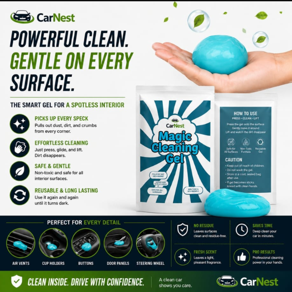 CarClean Pro™ Gel, Clean Your Car in Seconds