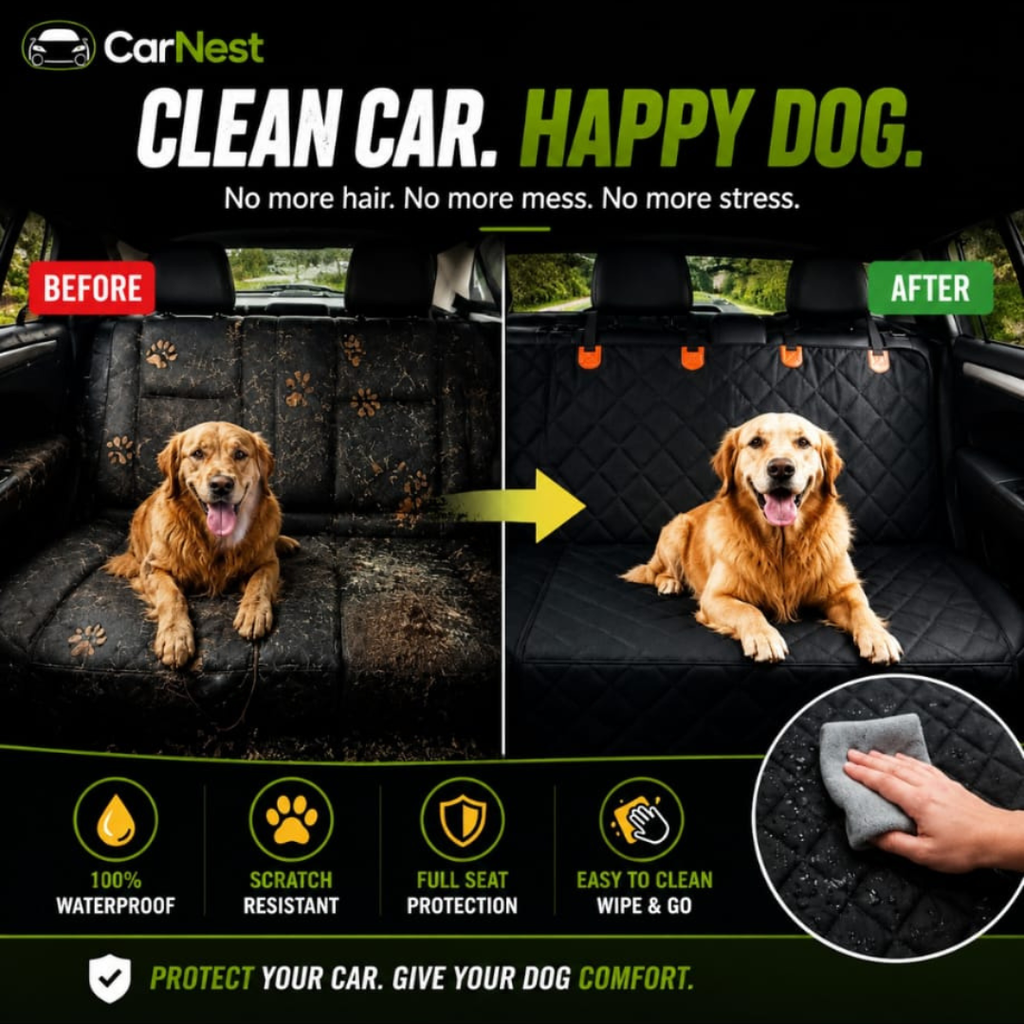 Stop Dog Hair & Mess In Your Car - In Second